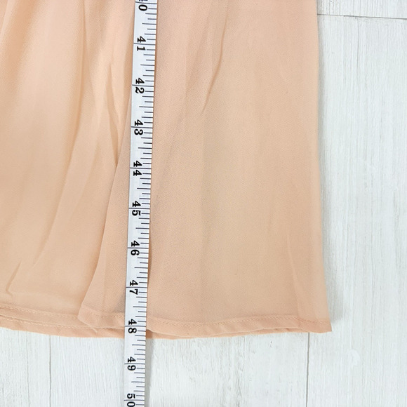 Lulus‎ Bridesmaid Maxi Dress Size 2X Blush Pink Thoughts of Hue Surplice Chiffon - Picture 14 of 16